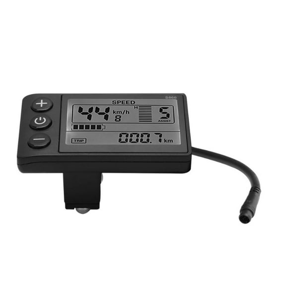 E-Bike Display 24V 36V 48V LCD Display with 6 Pins Waterproof Interface Cable