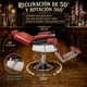thumbnail image 4 of Sillon Premium Barberia Nanofort Silla Reclinable Giro 360 Neumatica Vino, 4 of 7
