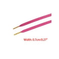 thumbnail image 3 of INSPIRE CHIC Unisex PU Leather Flat Shoe Laces for Sneakers Boots Hot Pink 150cm/59.1", 3 of 4
