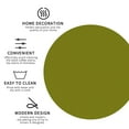 thumbnail image 3 of Lsque Olive Pattern 4" Drink Coasters Set of 4, PVC Leather Absorbent Coasters, Table Coaster Set Decorative Coffee Cup Coasters Housewarming Gift -Round Shape, 3 of 6