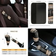 thumbnail image 4 of Jeiento Aztec Car Seat Cover Full Sets Steering Wheel Cover Car Trash Bin Seat Belt Pad Coasters Armrest Cover Handbrake Cover Dachshund Rearview Mirror Cover, Pack of 14 Auto Accessory, 4 of 7