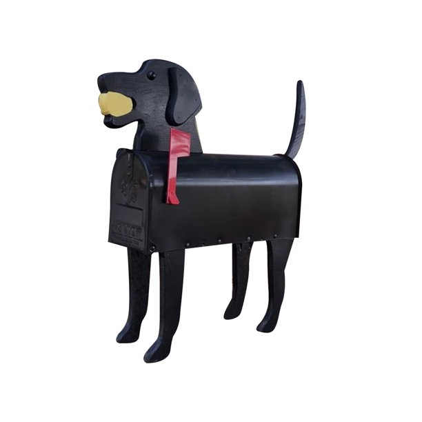 Buzón de animales Slhenay, buzón con forma de caballo y perro, buzón con forma de pollo, creativo, lindo, ligero, único, esculturas de buzón, buzón de metal de granja y rancho para decoración de