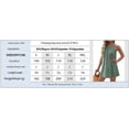 thumbnail image 2 of Summer Round Neck Halter Neck Sleeveless Solid Color Vest Dress For Women, 2 of 6