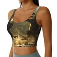 thumbnail image 2 of Pofeuu Dinosaur Bald Eagle Print Sports Bra for Women Sexy Vest Yoga Running Gym Fitness Crop Bras Tops-Medium, 2 of 8