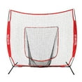 thumbnail image 1 of Hit Run Steal Filet de Softball et Baseball Robuste avec Sac de Transport pour Sports, Rouge, 1 of 6
