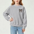 thumbnail image 6 of Shadoumai Girls Oversized Crewneck Sweatshirt Kids Pullover Sweater Cute Sweatshirts for Girls Lined Sweatshirt, 6 of 9