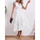 thumbnail image 2 of Vestido largo sin mangas con cuello en V floral de verano para mujer, 2 of 6