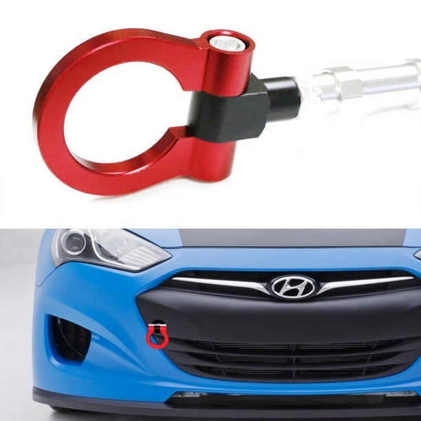 iJDMTOY Red Track Racing Style Tow Hook Ring For 20102016 Hyundai