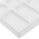 thumbnail image 3 of GOOHOCHY Paleta de pintura rectangular de 10 compartimentos, bandeja de mezcla a prueba de fugas, placa de gouache de acuarela blanca para estudiantes, artistas, bocetos y pintura., 3 of 7
