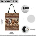 thumbnail image 7 of Yuyamidu Southwest Aztec Horse Car Garbage Bag Foldable Automotive Trash Container Waterproof Car Trash Bags Hanging Car Waste Basket Holder Accessories, Brown, 7 of 7