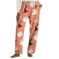 thumbnail image 2 of BILIKEYU Women's Cute Pumpkin Print Halloween Pajamas Pants, Women's Pants, Halloween Pajamas Women, Cute Pajama Pants for Women, 2 of 4