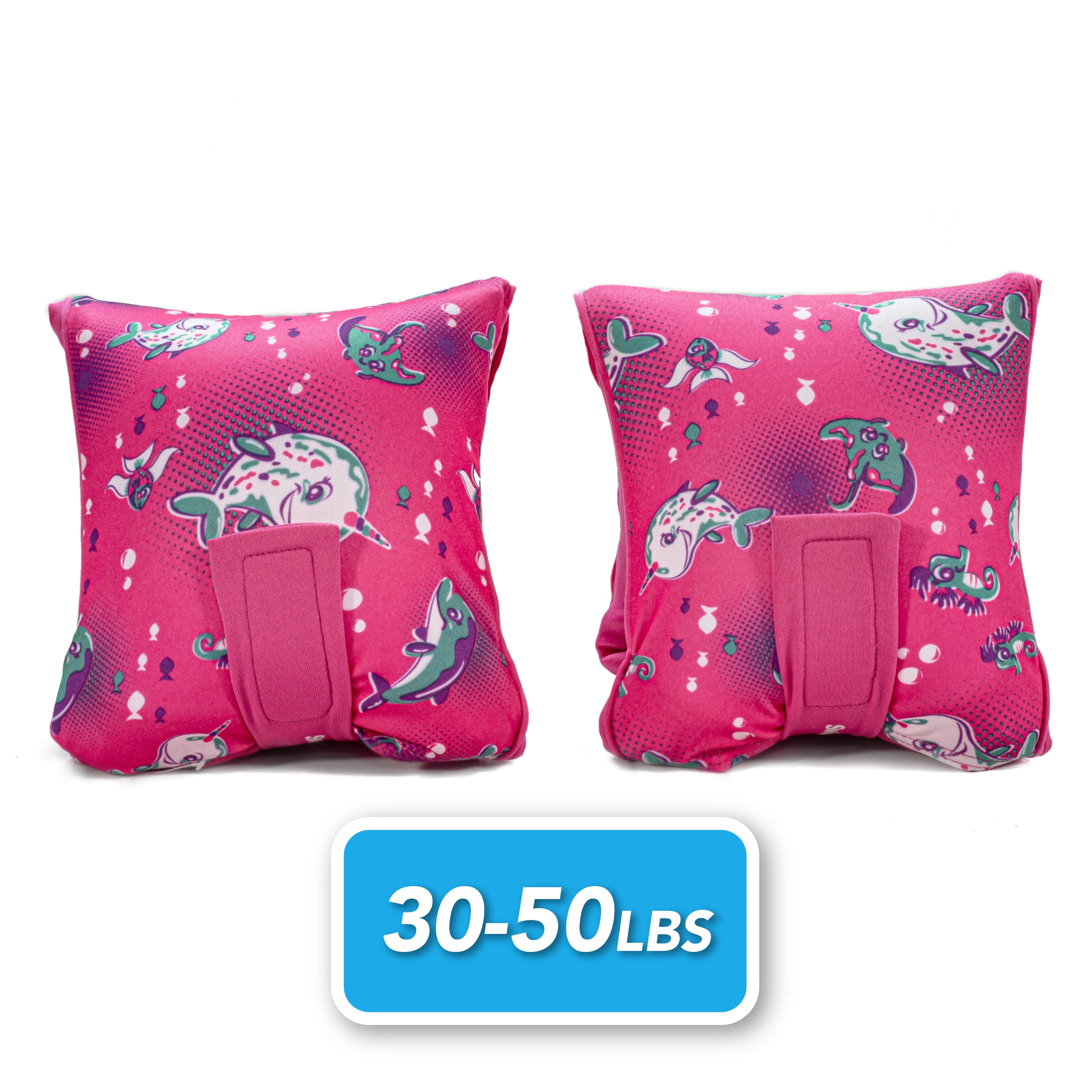 Deluxe Fabric Swim Arm Bands Whale Print Small / Medium