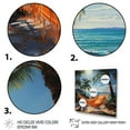 thumbnail image 3 of Designart "Beach Tropical Vibes Painting II" Beach Wall Art Living Room, 3 of 5