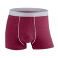 thumbnail image 5 of EOYWHK Cotton Boxer Briefs for Men Big and Tall Stretch Underwear Mid Rise Seamless Flat Elastic Waist Underwear ,L-8XL, 5 of 7
