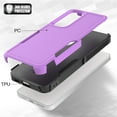 thumbnail image 5 of Decase Heavy-Duty Case for Samsung Galaxy S24,Dual Layer Military Grade Drop Protection Anti-Fingerprint Anti-Scratch Hard Back Cover Silicone Bumper Shockproof Protective Case for Galaxy S24,Purple, 5 of 5