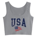 thumbnail image 4 of Gpoecd Débardeurs pour Femmes Grande Taille Été Confortables Mode Col Rond Imprimé Sans Manches Haut Camisole pour Femmes Débardeurs Gris,G, 4 of 4
