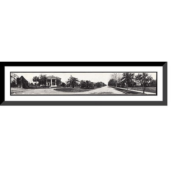 Historic Framed Print, LA Winter Louisiana scenery 1910 PHOTO, 36-3/8" x 8-3/8"