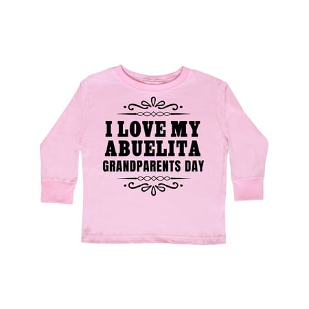 

Inktastic Grandparents Day I Love My Abuelita Gift Toddler Boy or Toddler Girl Long Sleeve T-Shirt