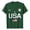 Dark Green, variant on USA 250th Anniversary Shirt Men Patriotic USA Flag Graphic T Shirt Casual Independence Day America 250 Merchandise Tee