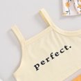 thumbnail image 6 of Bagilaanoe 3pcs Newborn Baby Girl Shorts Set Sleeveless Letter Print Camisole Tops + Shorts + Headband 3M 6M 12M 18M Infant Casual Summer Clothes, 6 of 7