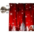 thumbnail image 5 of Christmas Valance Curtain for Kitchen Windows Snowman Xmas Tree Romantic Snowflake Bathroom Window Curtain Valance Rod Pocket for Bedroom Living Room, 54" X 18"-1 Panel, 5 of 5