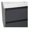 thumbnail image 3 of Modern Free standing Bathroom Vanity with Washbasin | Elit Graphite Gloss Collection | Non-Toxic Fire-Resistant MDF-64" (32+32)-Diamond Collection 32", 3 of 5