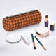 thumbnail image 2 of Disketp Fall Buffalo Plaid Estuche Organizador de Lápices de Cuero, Estuche de Oficina con Cremallera para Bolígrafo y Lápiz, 2 of 6