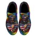 thumbnail image 2 of Imagine All The People Living Life In Peace Shoes Sneakers for Women Men Black Size 12, 2 of 7