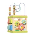 thumbnail image 1 of MERIGLARE Activity Cube Interactive Learning Wooden Hand Eye Coordination Learning Toy, 1 of 9