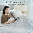 thumbnail image 5 of OIGAE Cooling Comforter for Hot Sleepers and Night Sweats King Size Double Sided Cooling Blanket Q-Max 0.45 Breathable Summer Cold Comforter for Bed, 90" x 108", 5 of 8