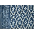thumbnail image 4 of YUVANCRAFTS Indian Hand Block Floral Print Kantha Quilt Handmade Vintage Queen Size Cotton Kantha Throw Blanket Bedspread (Blue, Twin Size), 4 of 5