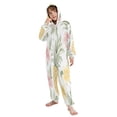 thumbnail image 5 of Soft Big Kids Onesie Pajamas Cozy Loose-Fit Jumpsuits for kids with Pockets for Christmas Lounge & Play Floral Pineapple Pattern, 5 of 8