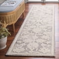 thumbnail image 4 of Safavieh  Hand-Tufted Ebony Moonika Modern & Contemporary Wool Rug 6' Round - Silver/Ivory, 4 of 5