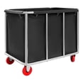thumbnail image 6 of Vintoro 260lbs Commercial Laundry Cart with Wheels, Modern Black Laundry Cart for Home Hotel, Freestanding, 6 of 19