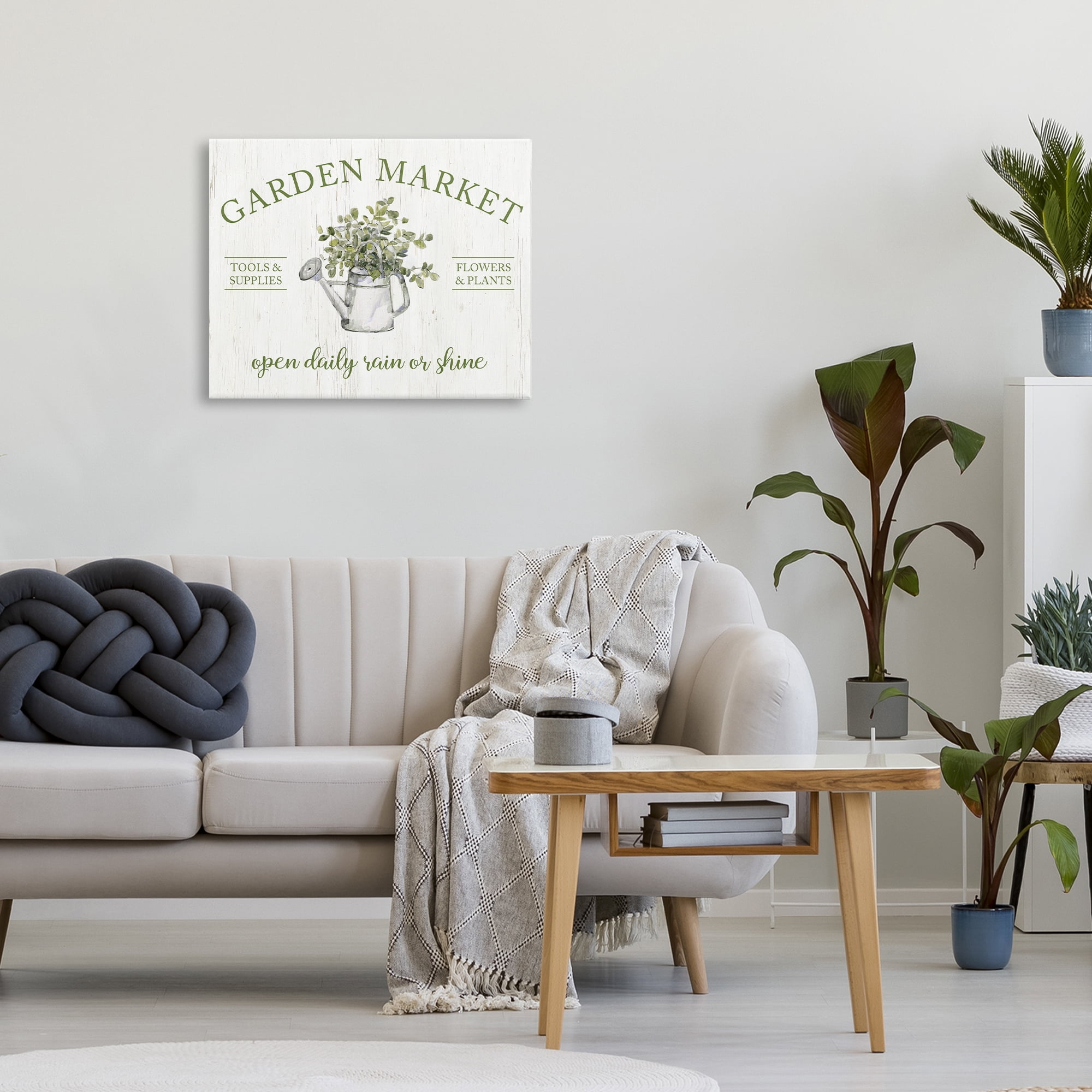 Stupell Industries Open Daily Garden Market Canvas Wall Art, design by Sally Swatland