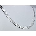 thumbnail image 5 of Mens .925 Sterling Silver Flat Curb Chain Link Necklace 8.7mm - 18 inches #CH621s18, 5 of 7