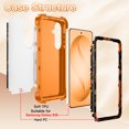 thumbnail image 5 of Avocase for Samsung Galaxy S26 Case,Glow in The Dark,Shockproof Protection Hard PC Soft Flexible TPU Bumper Drop Protective Protective Phone Cover Case for Galaxy S26,Orange Butterfly, 5 of 7