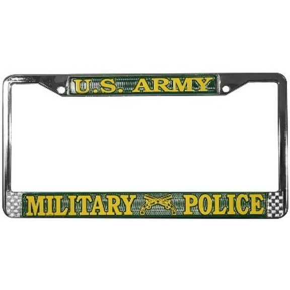 212 Main LFA23 6 x 12 in. U.S. Army Military Police License Plate Frame, Free Screw Caps