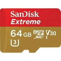 SanDisk 64GB Extreme® microSDXC™ UHS-I Card with adapter - SDSQXVF-064G-AN6MA
