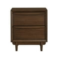 thumbnail image 2 of Classic 2 Walnut Nightstand With Charging For Bedroom Featuring 2 Drawers And, 2 of 3