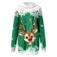 thumbnail image 4 of Womens Christmas Dress Christmas Party Dresses 2024 Women's Christmas Christmas Print Hoodie Dress, 4 of 4