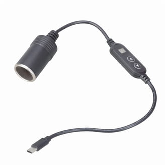 usb side car cigarette li CARPURIDE charger mobile phone charger lighter dispenser with 2USB ports dual QC3.0 fast charging 20W USB-C Type-C charging this means it can charge an i Car-Truck Charger Dual USB Port