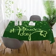 thumbnail image 6 of Coolnut St Patrick's Day Clover Tablecloth, Waterproof Washable Polyester Square Table Cover, Durable Tablecloth for Kitchen Dining Table Party Decor, 54"x54", 6 of 7