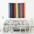 thumbnail image 5 of FREEAMG Mexican Serape Blanket Stripes1 Tapestry Aesthetic Tapestry Wall Hanging for Home Decor 80" x 60" Inches, 5 of 6