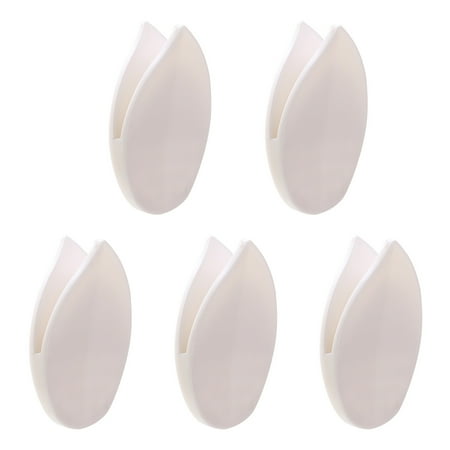 

CHAOMA Leaf Wall Hooks 5pcs/set Self Adhesive Storage Rack Hanger Holder Shelf for Home Kitchen Bathroom Door Umbrella Key