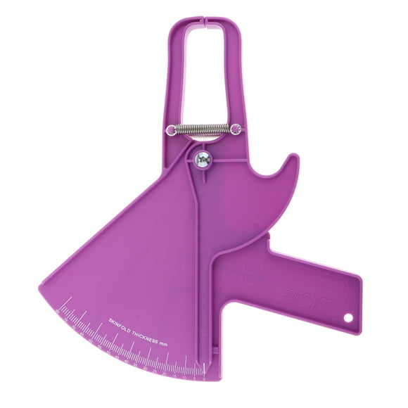 Calibrador de Medición de Grasa Corporal de 0-80 Mm con Precisión, Herramienta de Medición de Instrumentos de Prueba de Pliegues Cutáneos P Púrpura Yinane Calibrador de grasa corporal