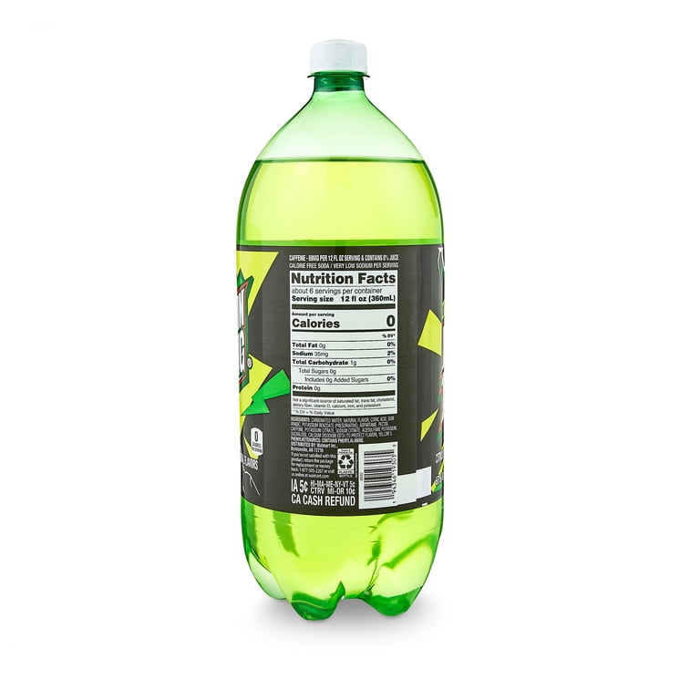 Great Value Mountain Lightning Citrus Soda Pop 2L, Refreshing