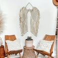 thumbnail image 6 of Ikohbadg Angel Macrame Wall Hanging Tapestry, Macrame Woven Boho Angel Tapestry with Long Tassels, Bohemian Cotton Handmade Home Decor for Wedding, Office, Living Room, Bedroom, 6 of 6