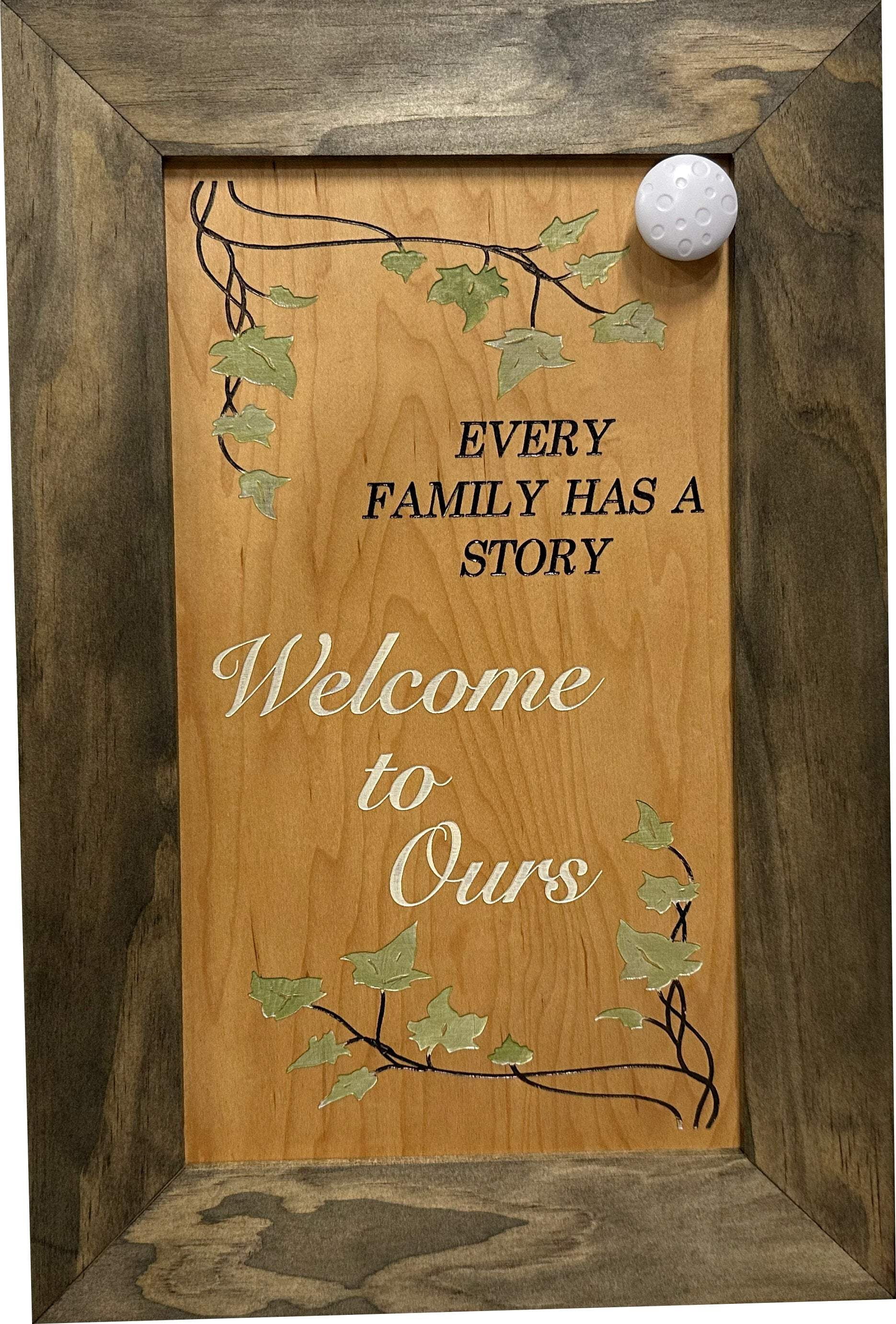 Bellewood Designs Wooden Gun Safe Wall Mountable Decoration Every Family Has a Story Welcome to Ours …