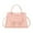 Pink, variant on Purse and Handbags for Women PU Leather Tote Satchel Shoulder Bag Top Handle Crossbody Bags with Zipper ang Shoulder Starp Brown